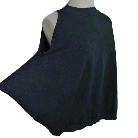 Central Park West New York Womens Black Bat Wing Cold Shoulder Sweater Size XS - Picture 1 of 10